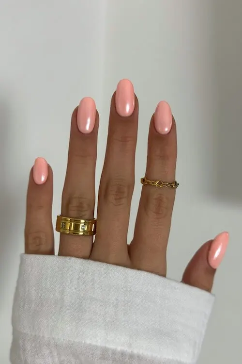 Chrome Summer short nail 1