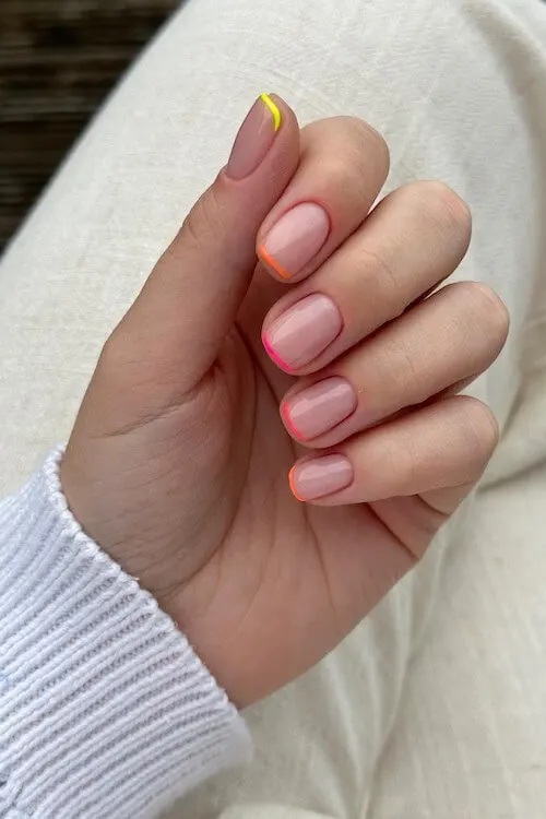 French Tip Summer Nail