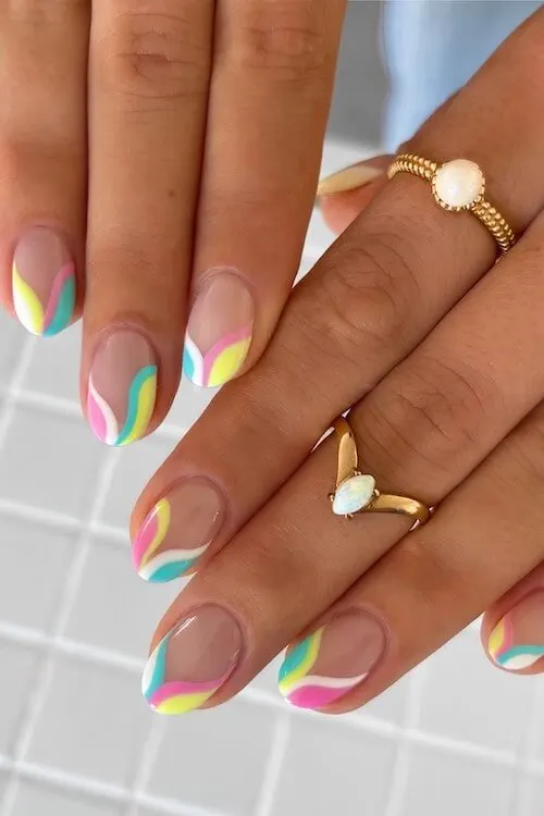 French Tip Summer Nail