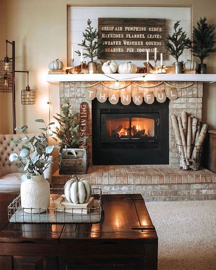 farmhouse mantel decor