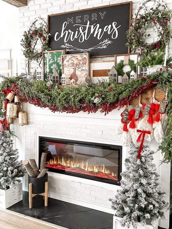 Christmas living room decor 1