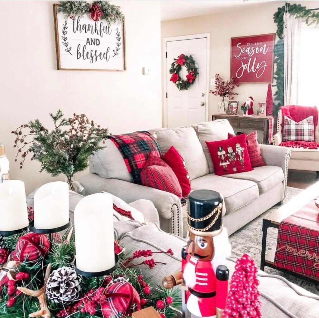 Christmas living room decor 10