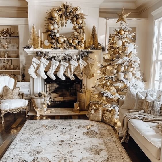 Christmas living room decor 17