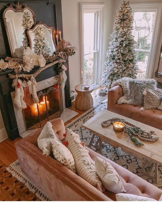 Christmas living room decor 