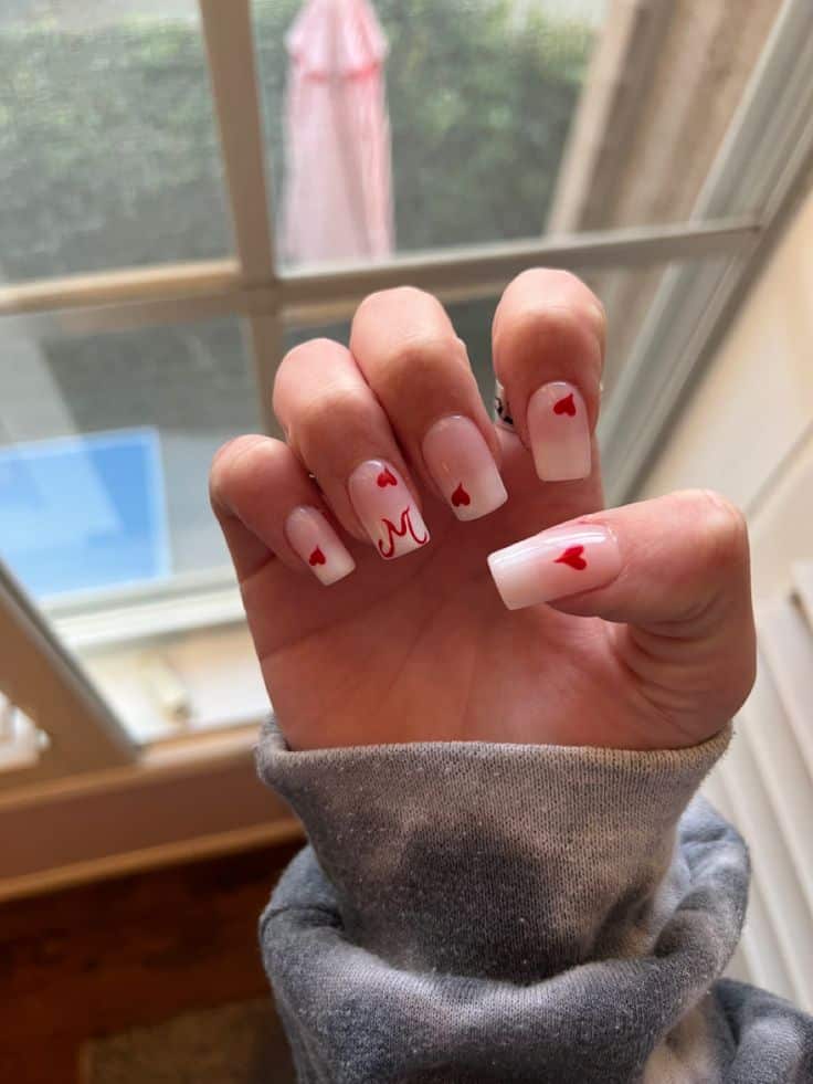 valentines day nail